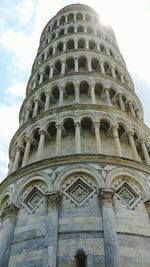 Low angle view of historical building against sky