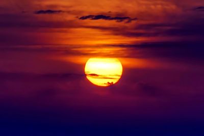 Scenic view of sunset sky