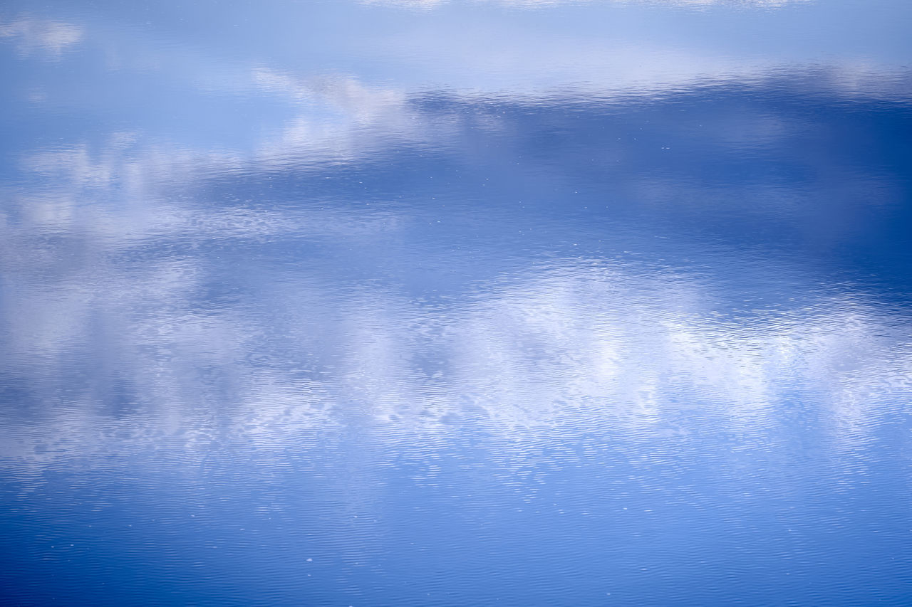 FULL FRAME SHOT OF WATER WITH RAIN DROPS