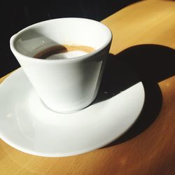 Close-up of coffee cup