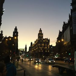 City street at night