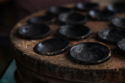 Close-up of candies in container