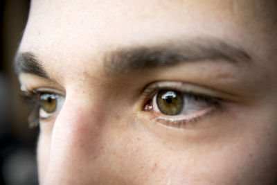 Close-up portrait of young man