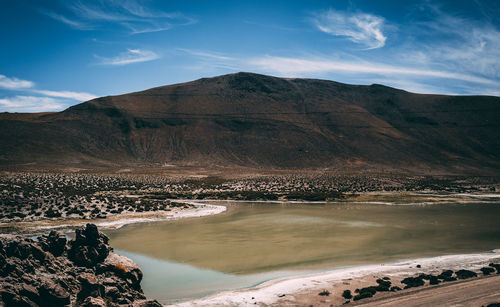 Aerial view of landscape against sky
