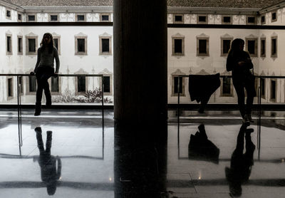 Man and woman in bus