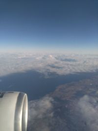 Aerial view of clouds in sky