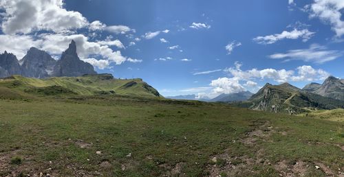 Panoramic view of landscape against sky