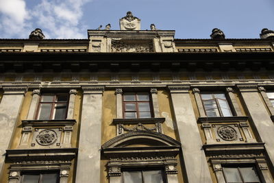 Low angle view of historical building