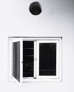 Low angle view of window on building
