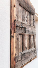 Close-up of closed door