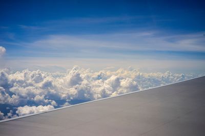 High angle view of cloudy sky