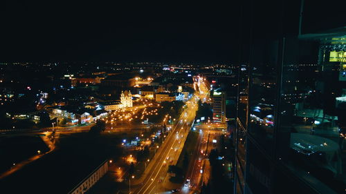 City street at night