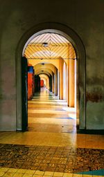 Empty corridor of building