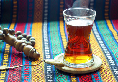 Close-up of drink on table