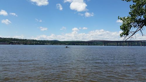 Scenic view of river against sky