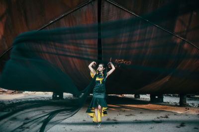 Close-up of young woman