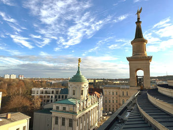 Low angle view of church against sky