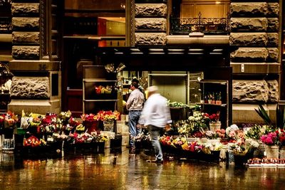 Variety of fruits for sale in market