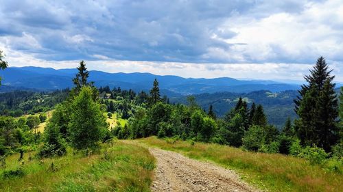 Scenic view of landscape against sky