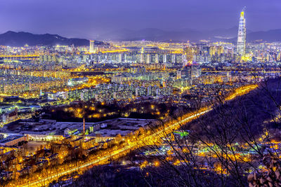 South korea capital city at night