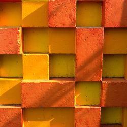 Full frame shot of multi colored wall
