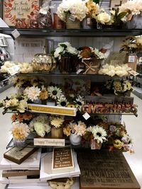 Close-up of flowers for sale