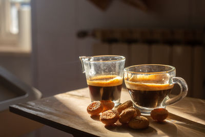 Close-up of drink on table