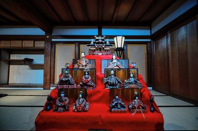 Statues in okayama castle