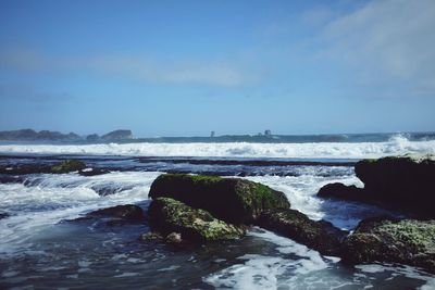 Scenic view of sea against sky