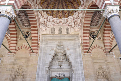 Low angle view of ornate ceiling of building