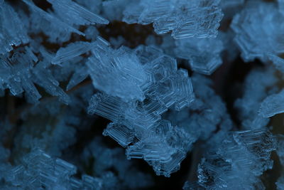 Close-up of ice crystals