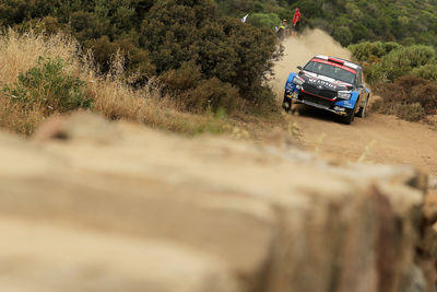 Car on dirt road