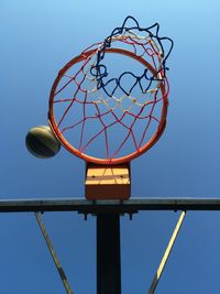 Low angle view of built structure against blue sky