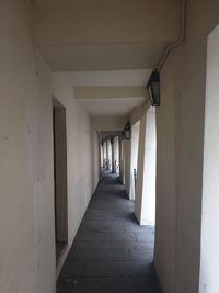 Empty corridor of building