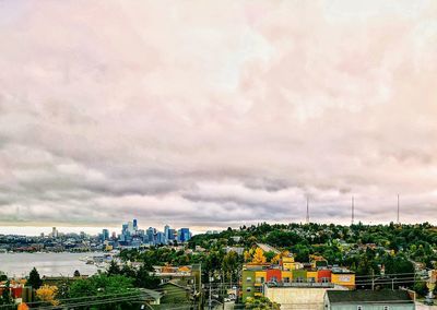 Cityscape against sky