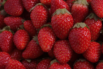 Full frame shot of strawberries