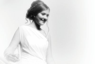 Portrait of young woman