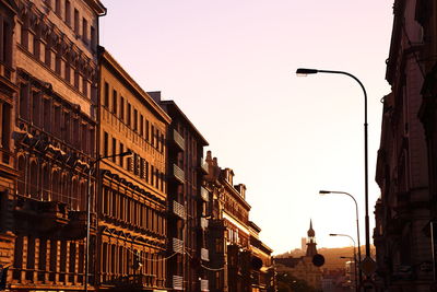Low angle view of buildings against sky