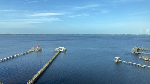 Scenic view of a river against sky