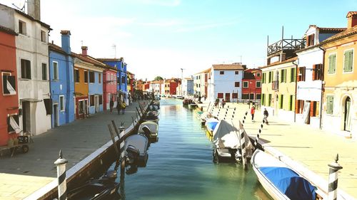 Boats in canal