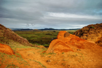 Scenic view of landscape against sky