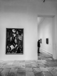 Graffiti on wall of museum