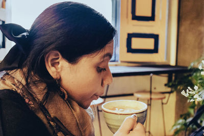 Portrait and coffee in salento, colombia 