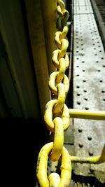 Close-up of metallic chain
