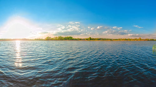 Scenic view of swimming pool against sky