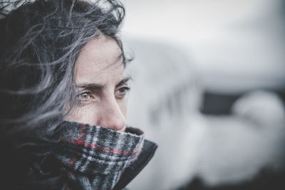 Portrait of woman in iceland