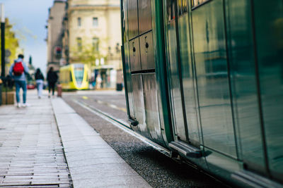 Train at railroad station