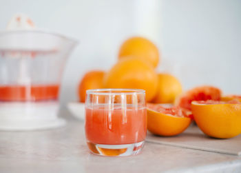 Close-up of drink on table