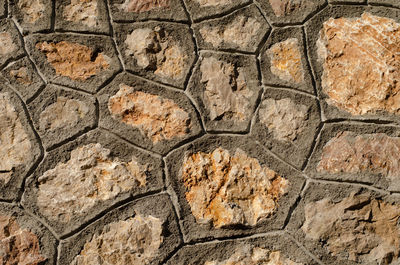 Full frame shot of stone wall