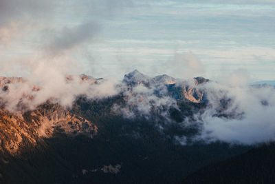 Scenic view of mountain against sky